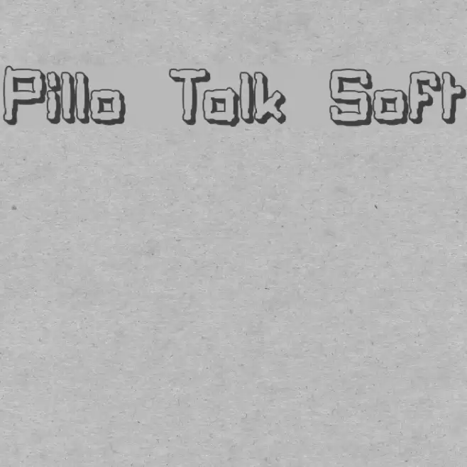 Pillo Talk Soft Font examples
