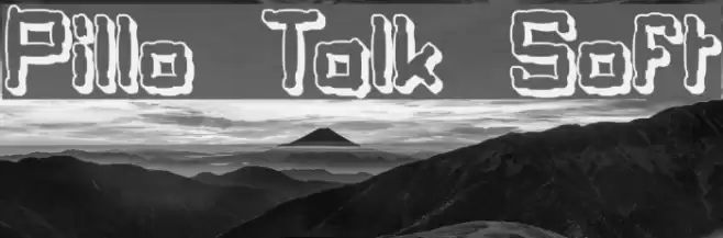 Pillo Talk Soft Font examples