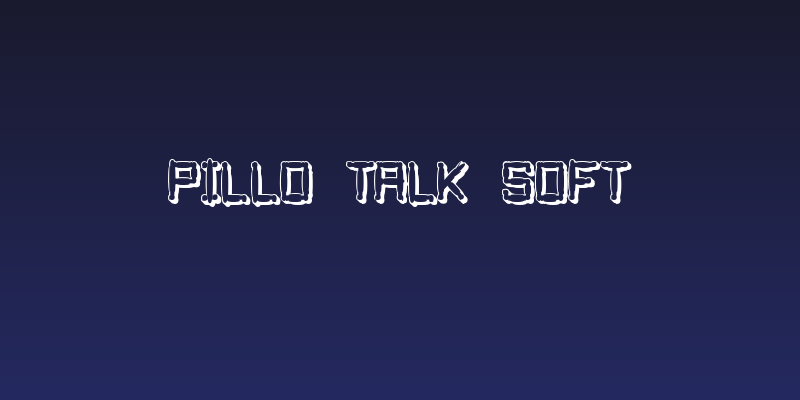 Pillo Talk Soft Social Header