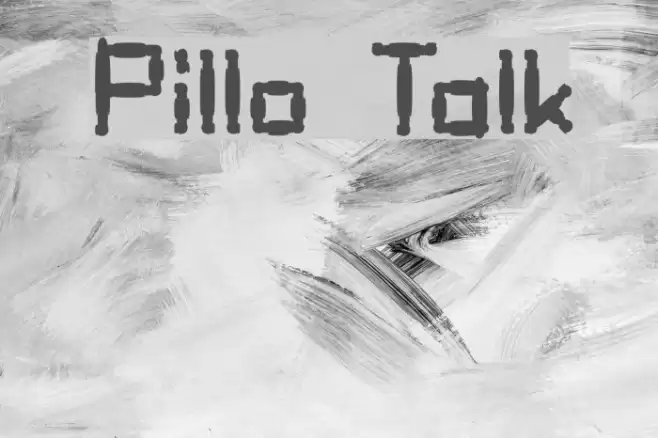Pillo Talk Font examples