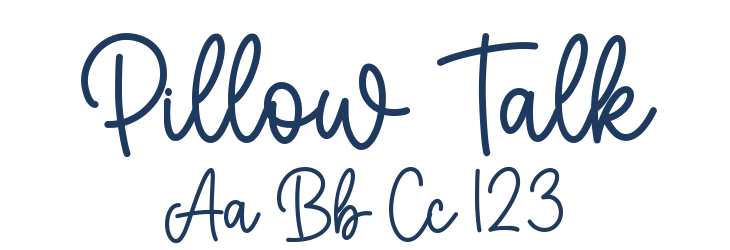 Pillow Talk Font Preview