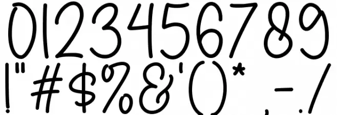 Pillow Talk Font Alte caractere