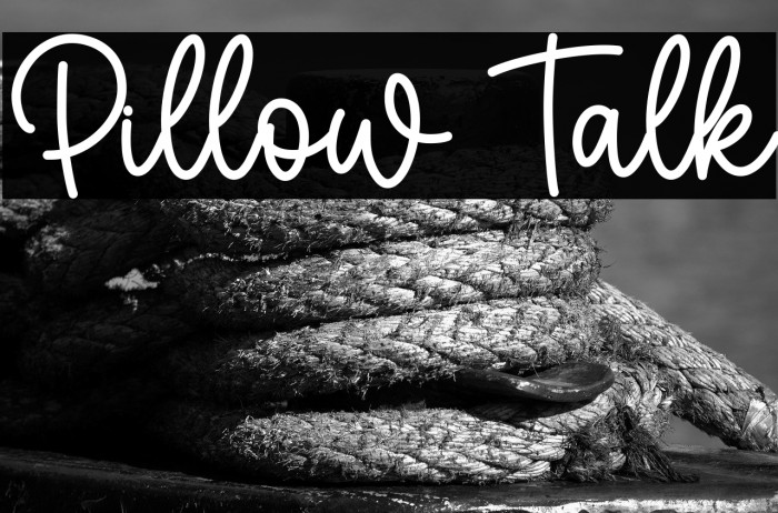 Pillow Talk Example 1