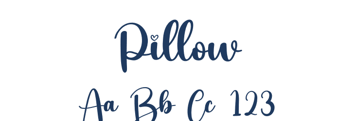 Pillow Font Preview