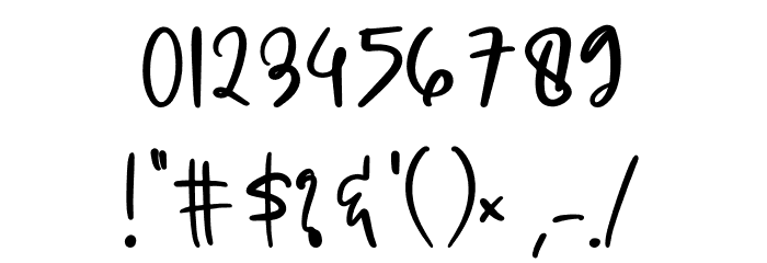 Pillowtalk Font OTHER CHARS