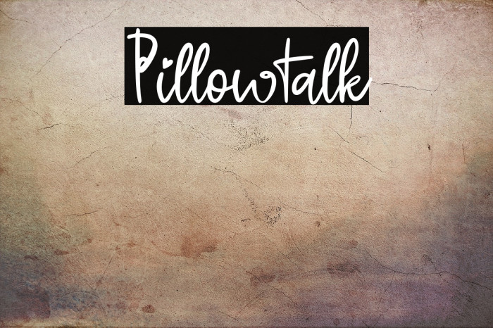 Pillowtalk Example 1