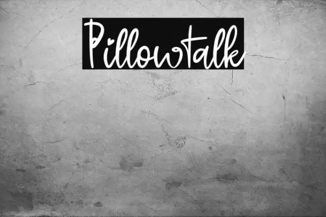 Pillowtalk Font examples