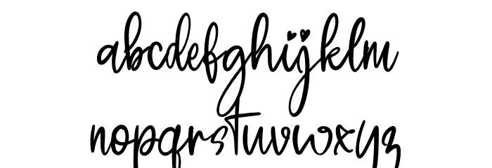 Pillowtalk Font LOWERCASE