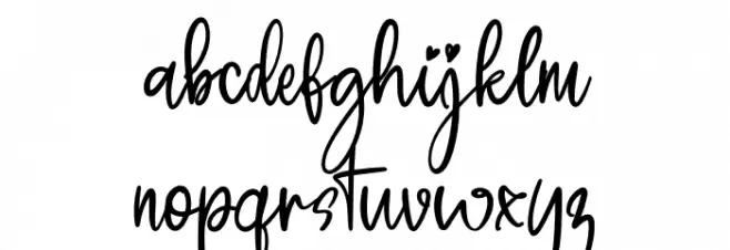 Pillowtalk Font LOWERCASE