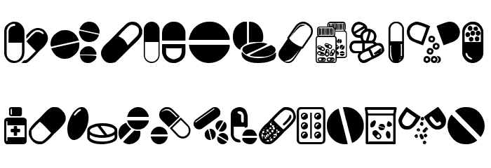 Pills Party Font LOWERCASE