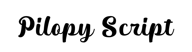 Pilopy Script  免费字体下载
