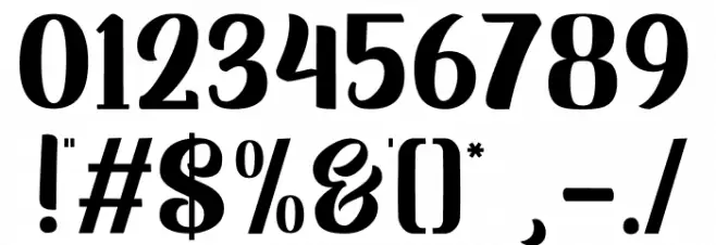 Pilopy Script Font OTHER CHARS