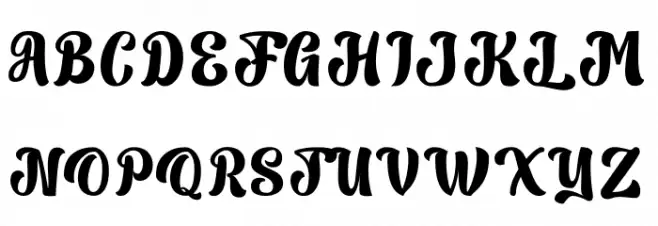Pilopy Script フォント 大文字