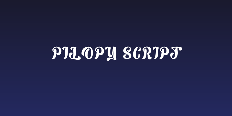 Pilopy Script Social Header
