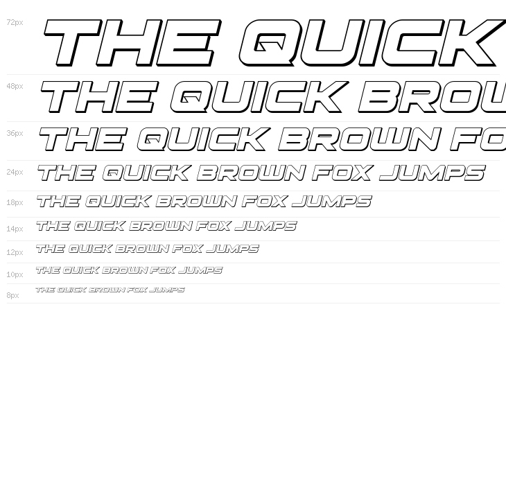 Pilot Command 3D Italic Waterfall