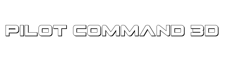Pilot Command 3D  नि: शुल्क फ़ॉन्ट्स डाउनलोड