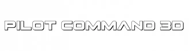 Pilot Command 3D  Fuentes Gratis Descargar