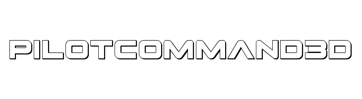 Pilot Command 3D  Frei Schriftart Herunterladen