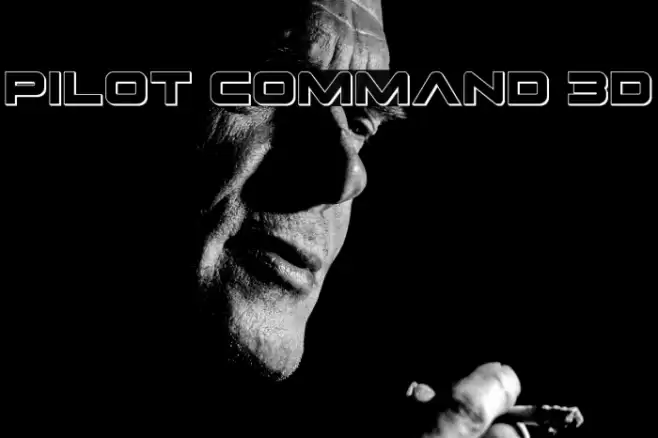Pilot Command 3D Font examples