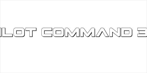 Pilot Command 3D Logo