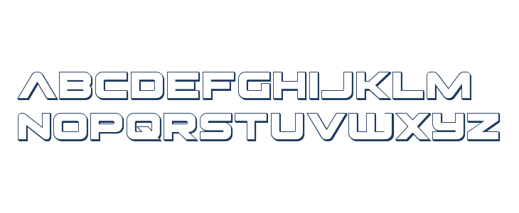 Pilot Command 3D Lowercase