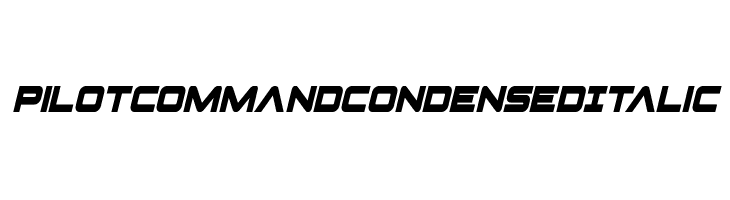 Pilot Command Condensed Italic  les polices de caractères gratuit tlcharger