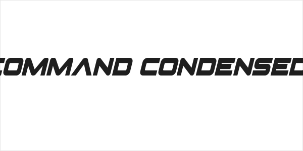 Pilot Command Condensed Italic Logo