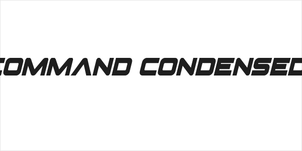 Pilot Command Condensed Italic Logo