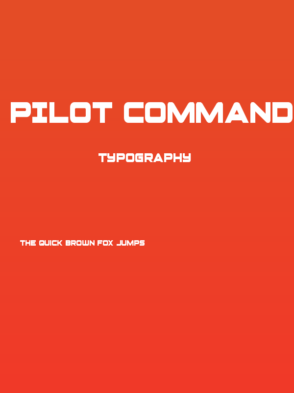 Pilot Command Condensed Poster
