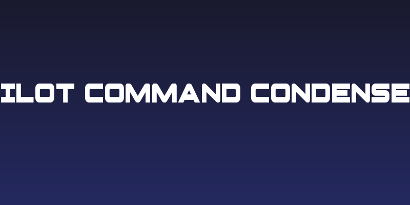 Pilot Command Condensed Social Header