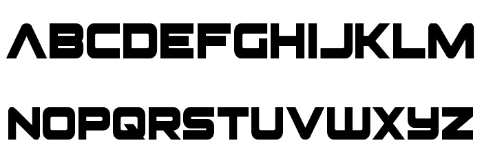 Pilot Command Condensed Font LOWERCASE
