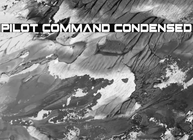 Pilot Command Condensed Font examples