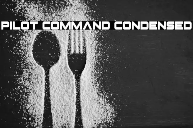 Pilot Command Condensed Font examples