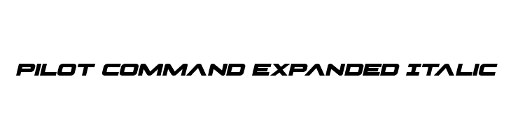 Pilot Command Expanded Italic  नि: शुल्क फ़ॉन्ट्स डाउनलोड
