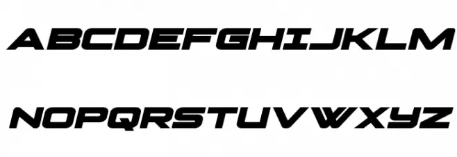 Pilot Command Expanded Italic Шрифта ВЕРХНИЙ