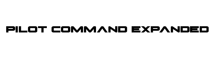 Pilot Command Expanded  Скачать бесплатные шрифты