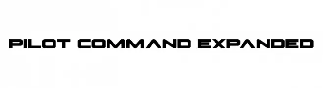 Pilot Command Expanded  免费字体下载
