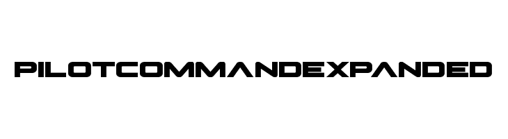 Pilot Command Expanded  les polices de caractères gratuit tlcharger