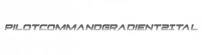 Pilot Command Gradient 2 Ital  Скачать бесплатные шрифты