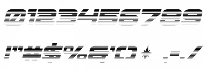 Pilot Command Gradient 2 Ital Font OTHER CHARS