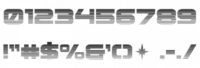 Pilot Command Gradient 2 Font OTHER CHARS