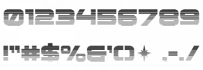 Pilot Command Gradient 2 Font OTHER CHARS