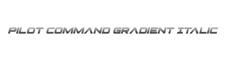 Pilot Command Gradient Italic  フリーフォントのダウンロード