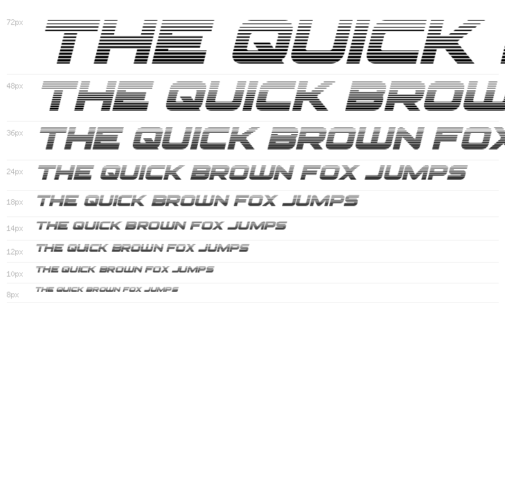 Pilot Command Gradient Italic Waterfall