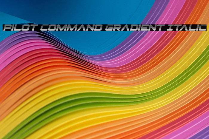 Pilot Command Gradient Italic Example 2
