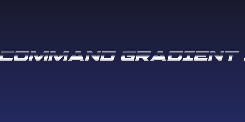 Pilot Command Gradient Italic Social Header