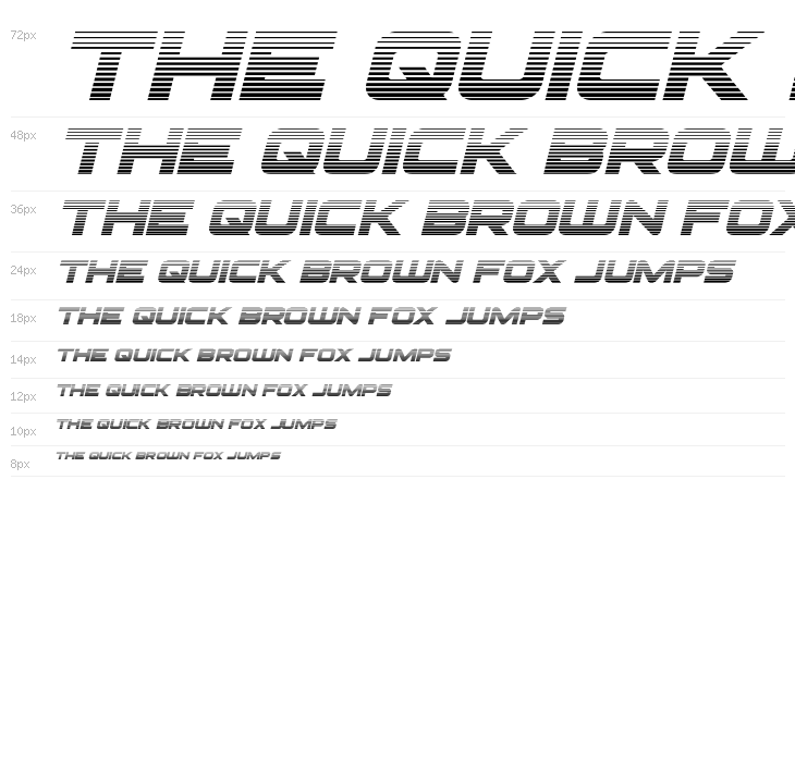 Pilot Command Gradient Italic Waterfall