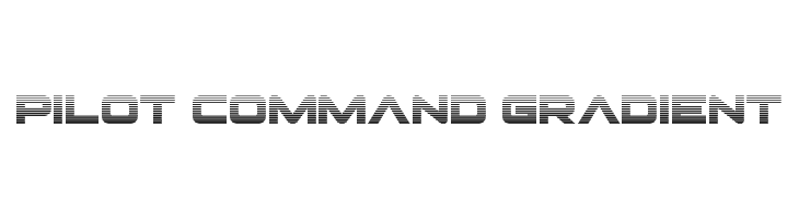 Pilot Command Gradient  नि: शुल्क फ़ॉन्ट्स डाउनलोड