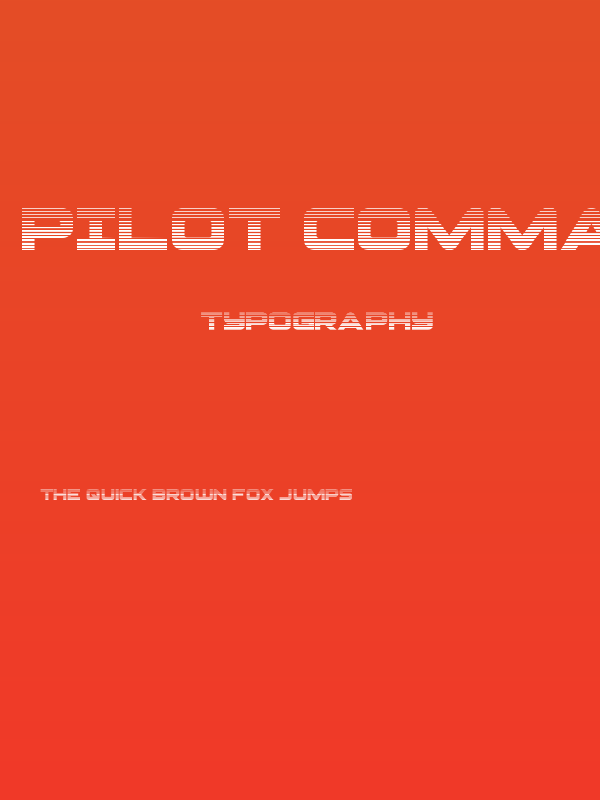 Pilot Command Gradient Poster