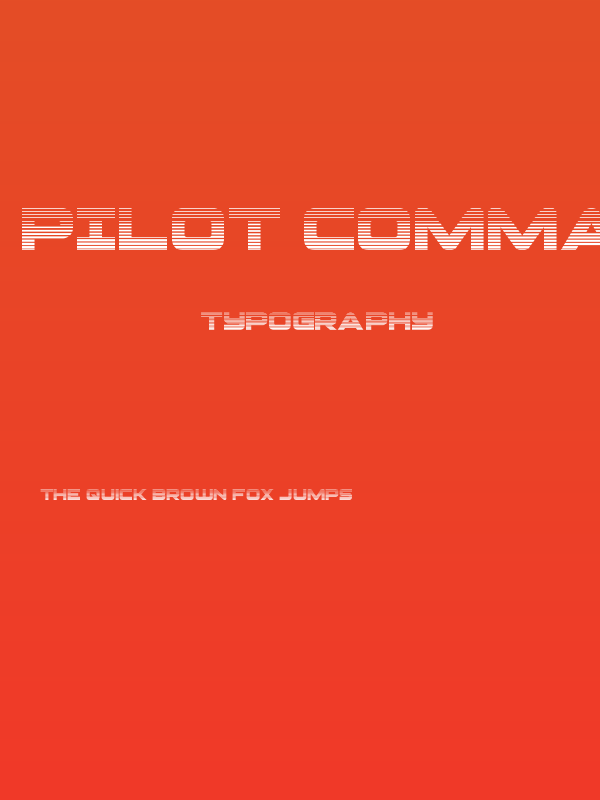 Pilot Command Gradient Poster